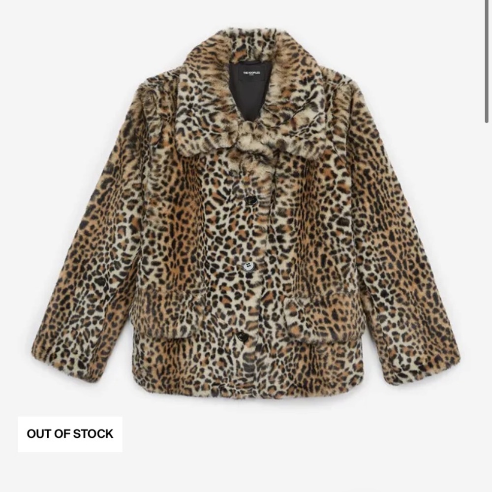 The Kooples Paris leopard Faux Fur Coat jacket